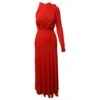 Autre Marque Robe Froncée à Une épaule Antonio Berardi En Rayonne Rouge