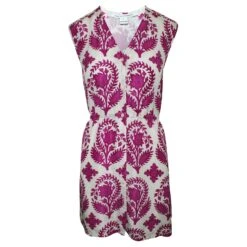 Diane Von Furstenberg Robe Imprimée Fuschia Rose
