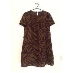 Marc By Marc Jacobs Robe Imprimée Plissée Kaki