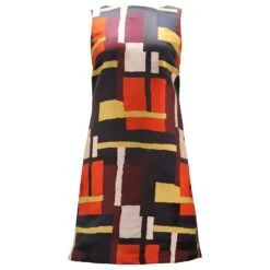 Alice + Olivia Robe Jacquard Color Block Multicolore