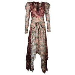 Zimmermann Robe Longue En Soie à Fleurs Multicolores