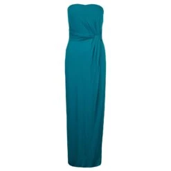 Robe Longue Sans Bretelles Gucci Turquoise