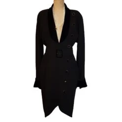 Chanel Robe Manteau Noir