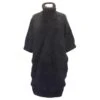 Robe-manteau Roberto Cavalli En Angora Noir à Manches Mi-longues