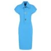 Robe Mi-longue à Manches Courtes Bottega Veneta Bleu