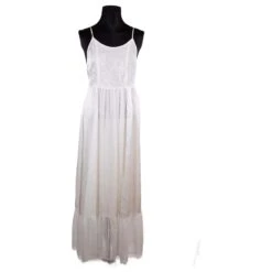Robe Mi-Longue Claudie Pierlot 40 Blanc