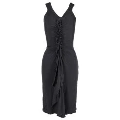 Robe Mi-longue Temperley London à Volants En Viscose Noire