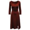 Robe Midi Fluide Altuzarra En Viscose Bordeaux