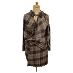 **** Robe Plissée à Manches Longues Junya Watanabe Gris