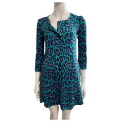 Diane Von Furstenberg Robe Réédition Vintage DvF Avec Motif "Acid Leopard" Multicolore