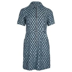 Robe Sandro Imprimé Monogramme En Coton Bleu