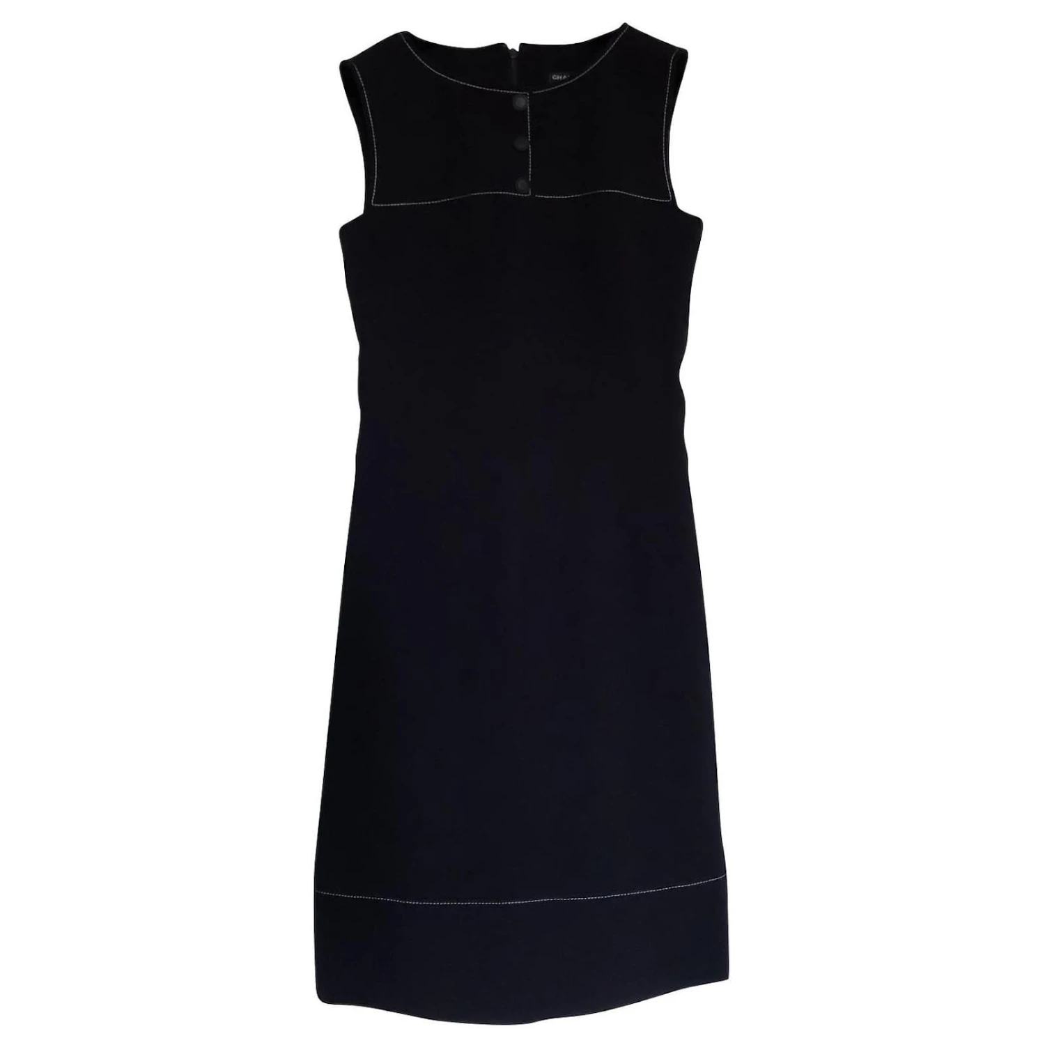 Robe Tailleur Chanel Bleu Foncé 1 Robe Tailleur Chanel Bleu Foncé