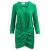 Ba&Sh Robe Verte Avec Décolleté En V