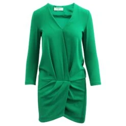 Ba&Sh Robe Verte Avec Décolleté En V