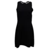 Sandro Paris Mini Robe Découpée Au Dos En Polyester Noir