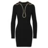 Stella Mc Cartney Stella McCartney Isabela - Robe Courte Bordée De Chaînes Noir