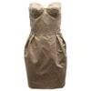 Stella Mc Cartney Stella McCartney Robe De Cocktail Bustier En Coton Nude Chair