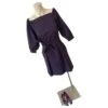 Sublime Robe «  Blue Violet » Chloé Taille 38 Polyester Et Soie Violet