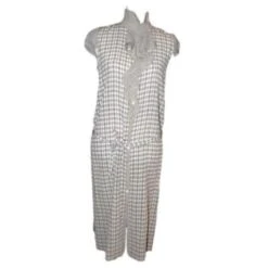 VANESSA BRUNO ROBE DRESS CHIC MINIMALISTE LAVALIERE ATHE VOILE DE SOIE T 38 Noir