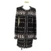 CHANEL Fall 2014 ROBE MANTEAU EN TWEED FANTAISIE MULTICOLORE SUPERMARCHÉ Noir